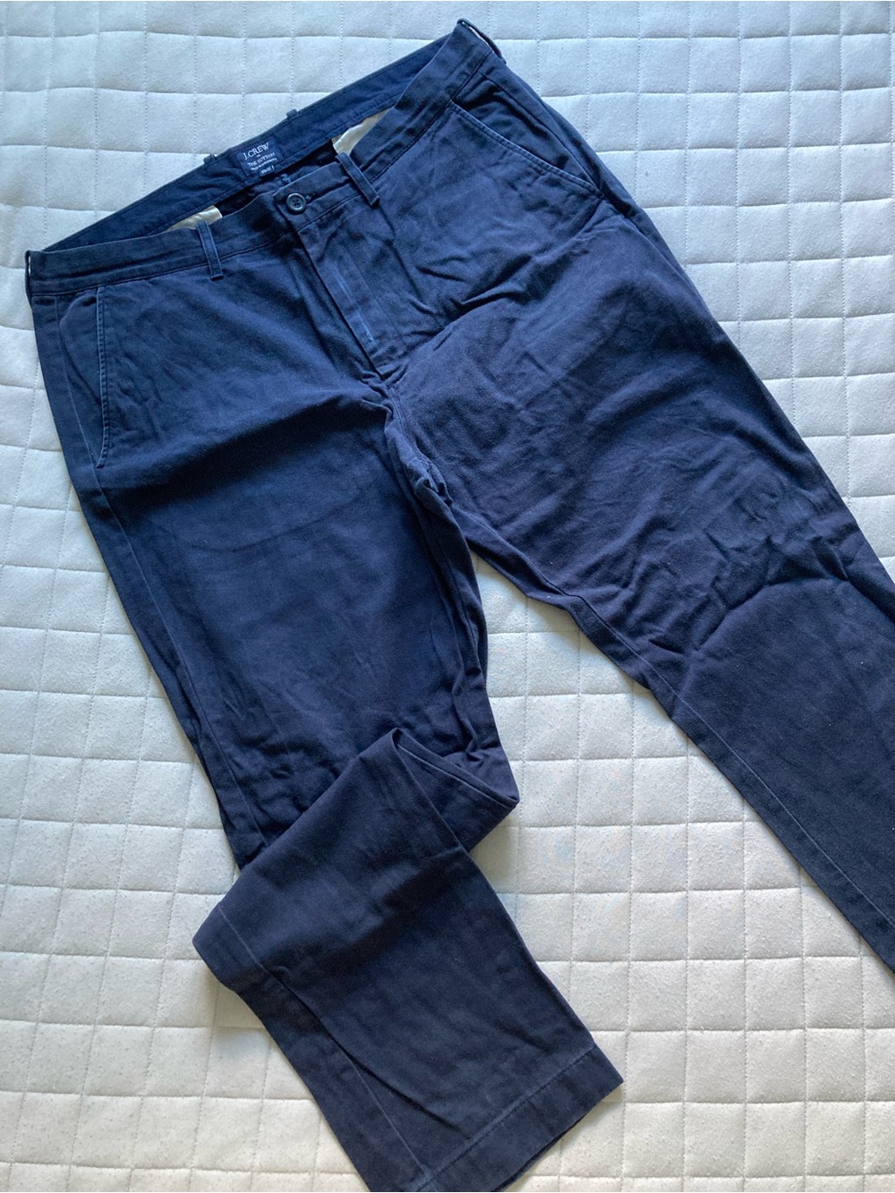 J. Crew Navy Blue Men's Chinos - Straight Leg